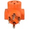 Ac Works Plug Adapter, 10-50R, 14-30P, 10-50PP, 14-30P, 0 ft., Orange WD14301050 - alternate 6